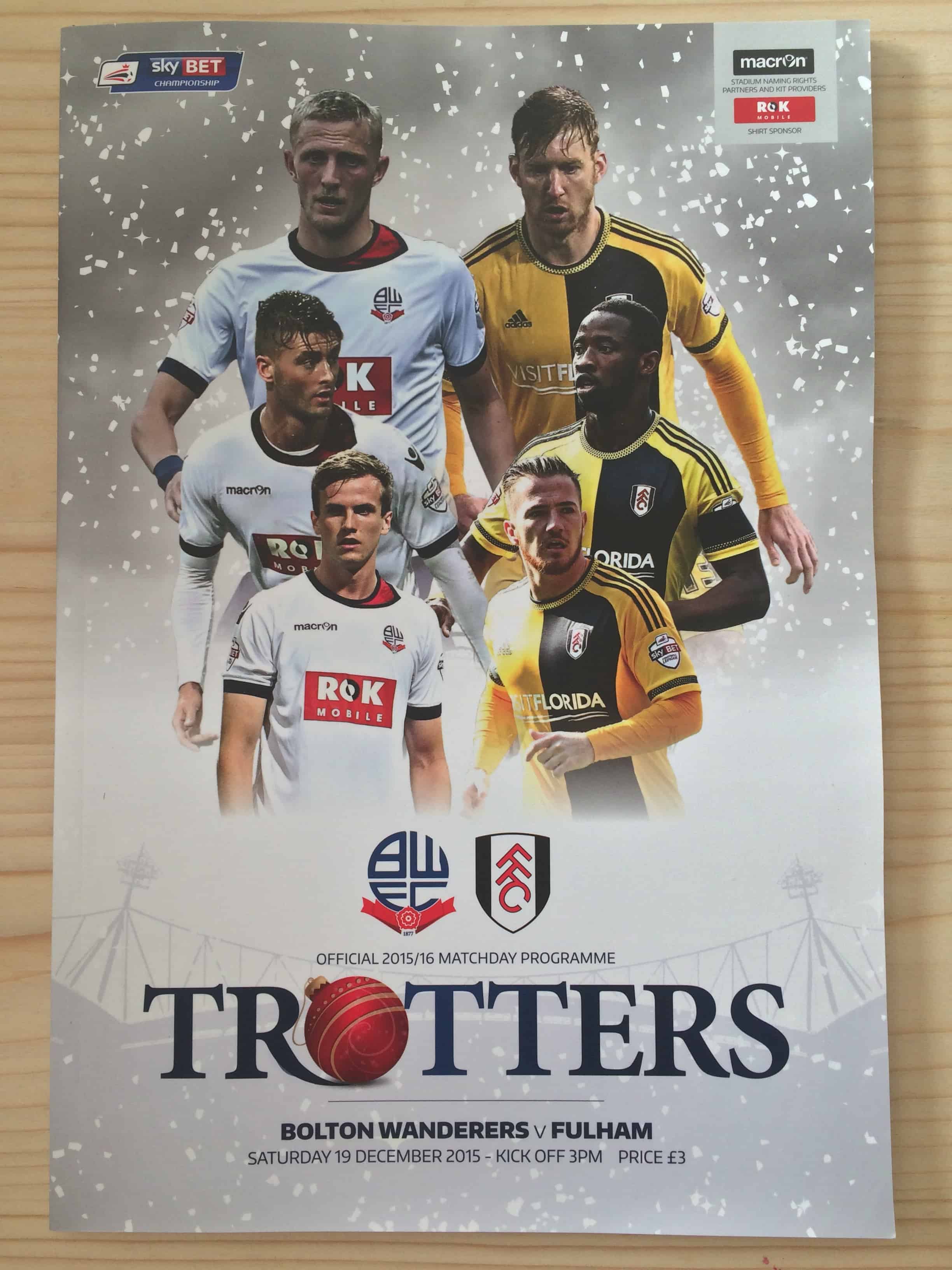 Bolton Wanderers FC v Fulham FC